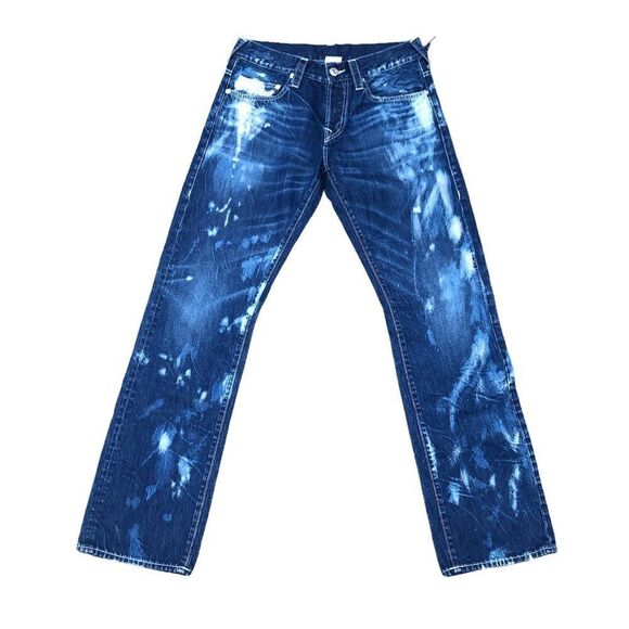 True Religion Jeans Size 30 STRAIGHT Blue - Picture 2 of 9